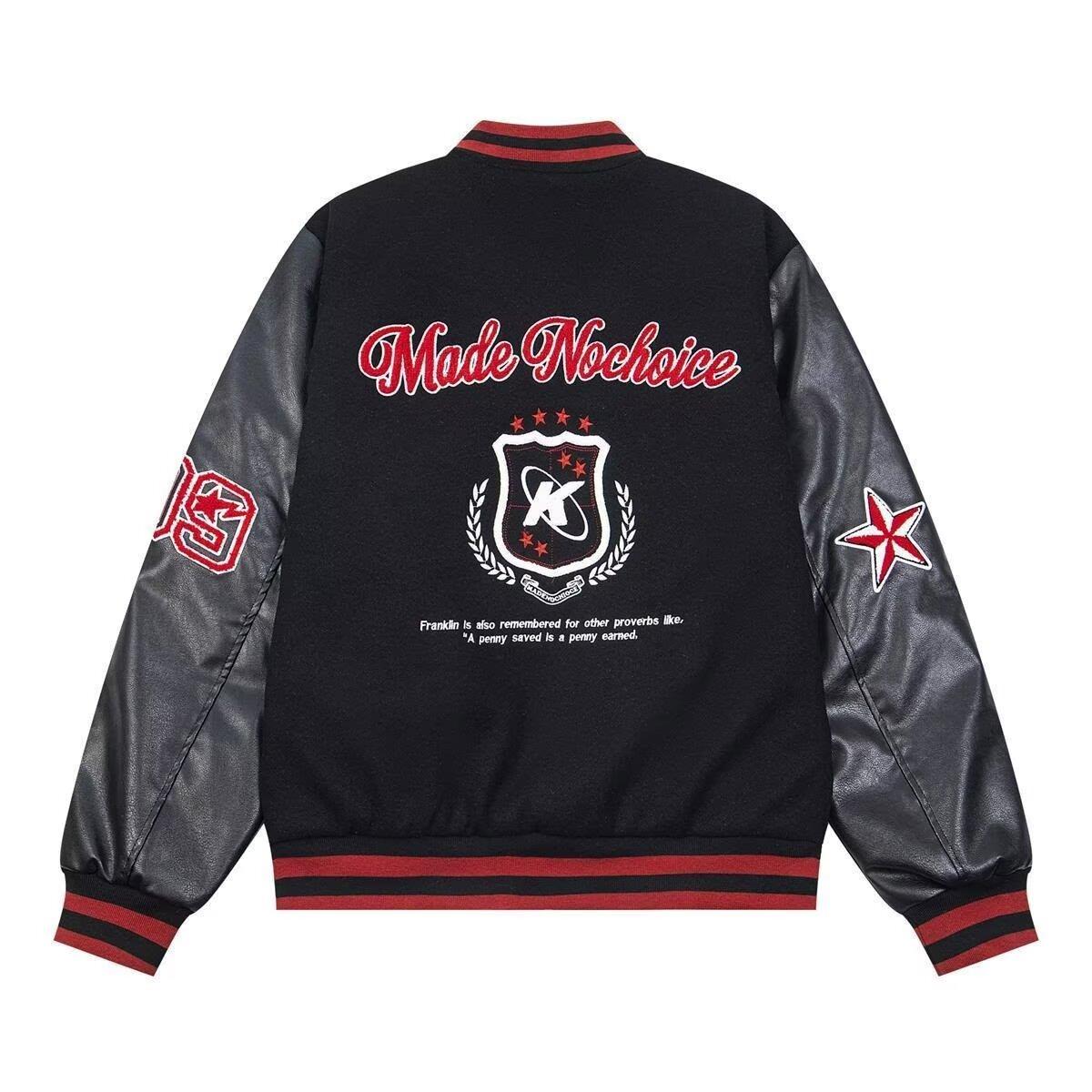 

Spring and Autumn Pu Handsome Coat Men s Ins High Street Fashion Brand Hong Kong Style Japanese Harajuku Style Korean Style Trendy Loose Jacket M чорний