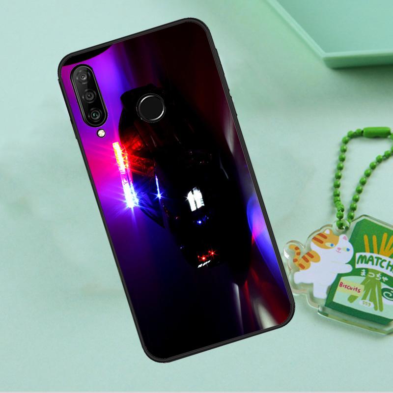 Police Cars Light At Night For Huawei Nova 12i 12s 7i 8i 11i 9 10 SE Y90 Y60 Y70 Y72 Y61 Y91 P30 P40 Lite P60 Pro Case