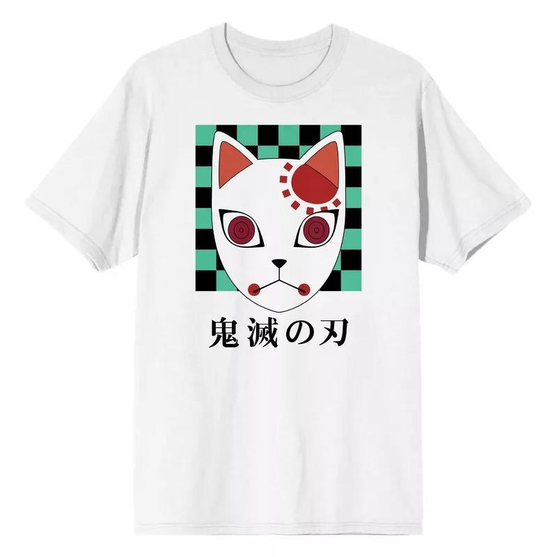 Demon Slayer Sabito Mask Tshirt Cosplay Merchandise Streetwear for Men Women