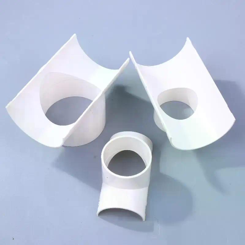 PVC Open Tee Pipe Joint Repair Patch Drain Pipe Adapter Tube Connectors For Home Outdoor Industrial Plumbing Accessories