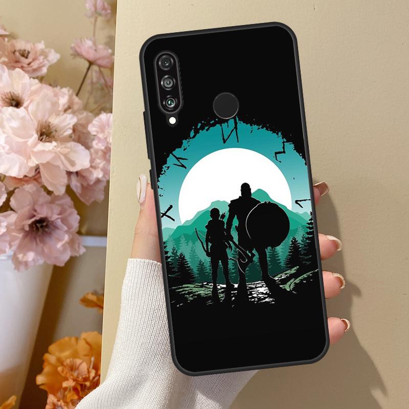 God of War Case For Huawei P40 Lite P20 P50 P30 Pro P Smart Z 2019 Nova 5T Cover For Honor 50 Case