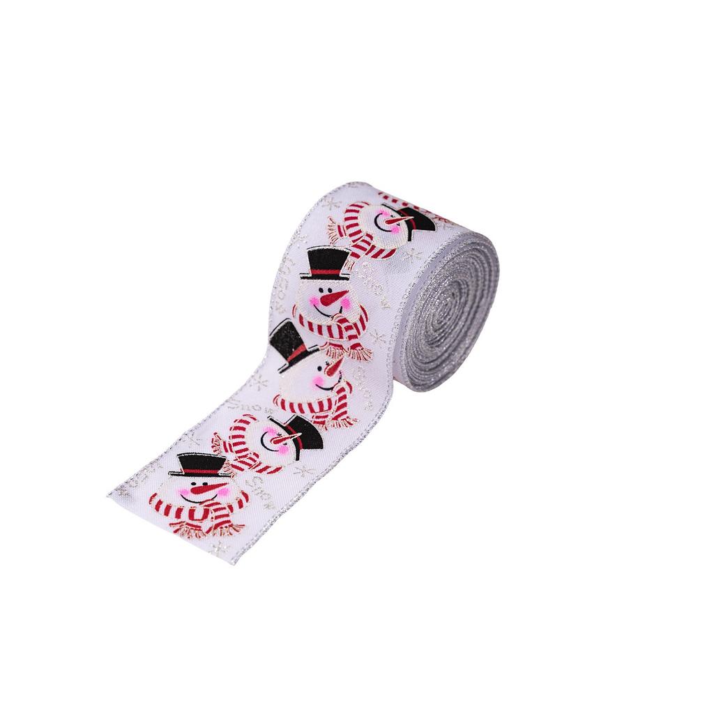 Printed Onions Tree Ribbon Christmas Ribbon Christmas Tree Wreath Decoration Ribbon Arrangement Ribbon