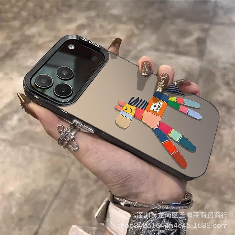 Creative Pony Applies To Apple 15 Colored Silver iPhone14Pro Creative 11promax Matte 16 Protective Case 17