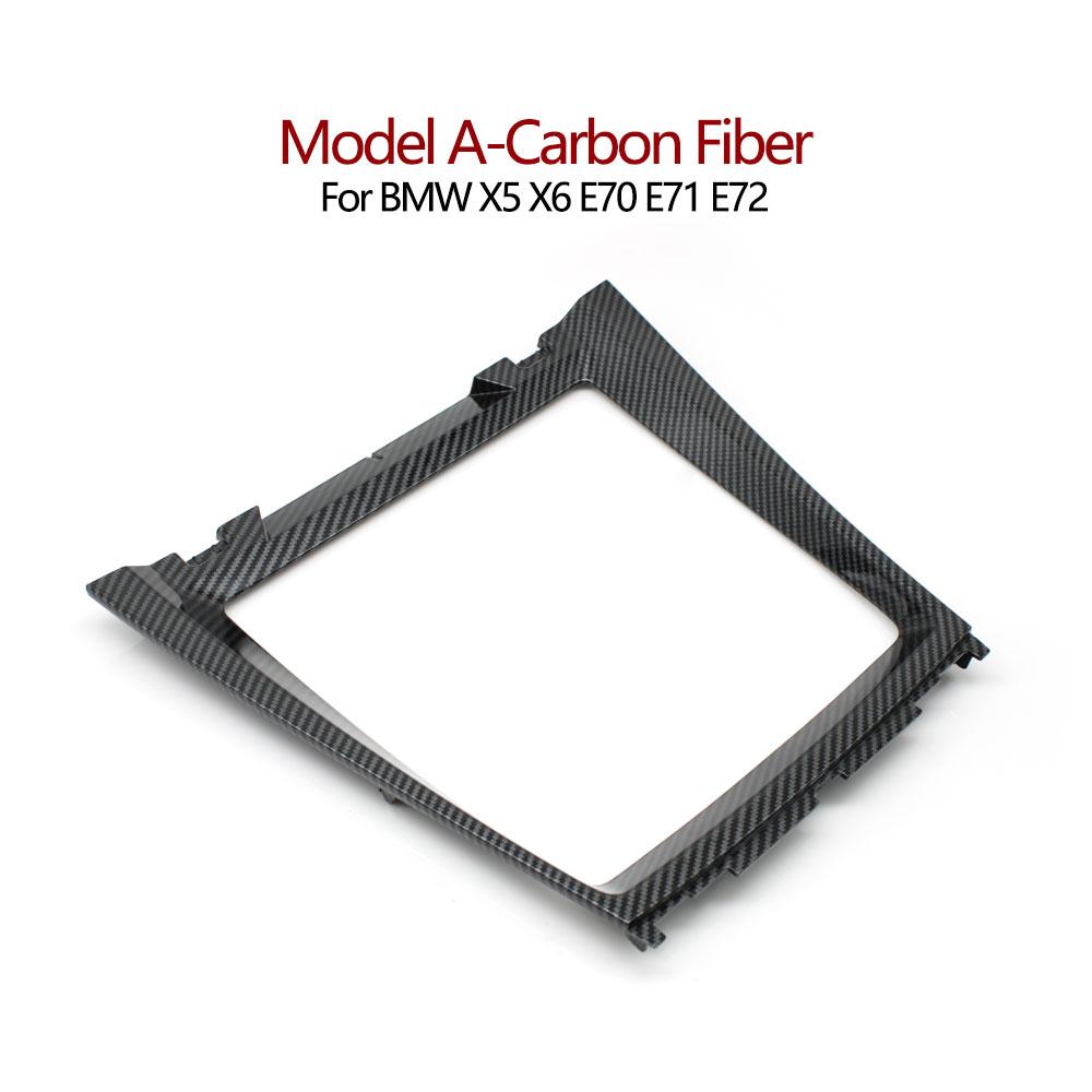 LHD RHD Car Front Center Console Water Cup Holder Decorative Cover Panel Trim For BMW X5 X6 E70 E71 E72 51166956756 51169129401