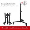 Heavy-Duty Foldable Floor Light Stand with Pulley for Studio Live-Streaming Tripod Flash Mount