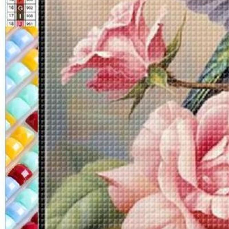 5D DIY Полный квадратный Алмазная мозаика Цветок Колибри Домашний Декор 50x40см China Mainland