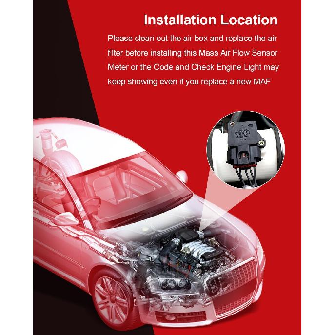Mass Air Flow Sensor Compatible for Subaru for Impreza 2.0L 2008 2010-2016 for Subaru for Impreza 2.5L 2008-2014, Direct Replacement MAF Sensor