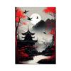 Retro Japanese Samurai Canvas Painting Abstract Warrior Panda And Geisha Poster and Prints Wall Art Pictures for Home Decoration