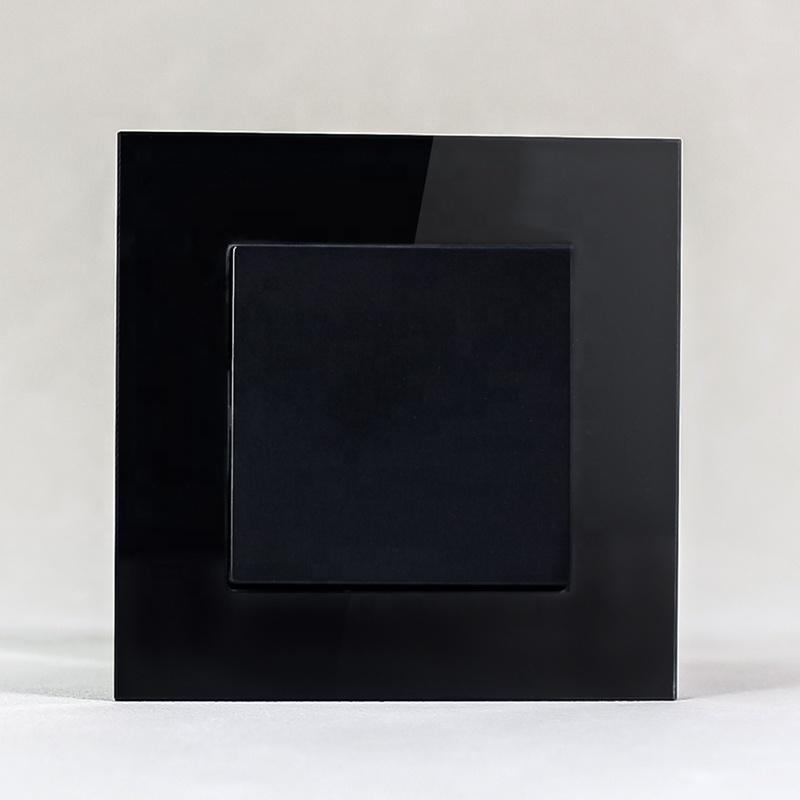 EU Standard 2 Line Wall Switch Custom Electrical 1 Gang 1 Way 3 Way 10A 220V Light Switch (White,86*86mm&Eu Standard)