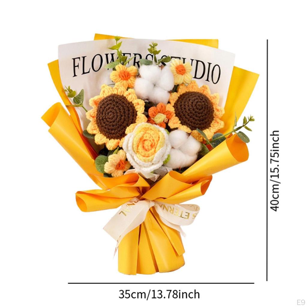 Bonch Knitting Bouquet Done By Hand
