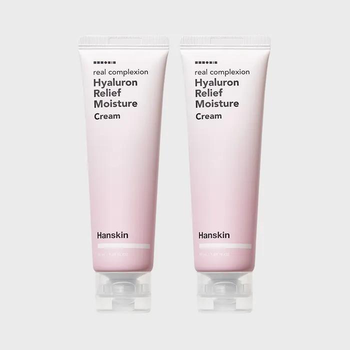 Real Complexion Hyaluronic Relief Feuchtigkeitscreme 50ml x 2
