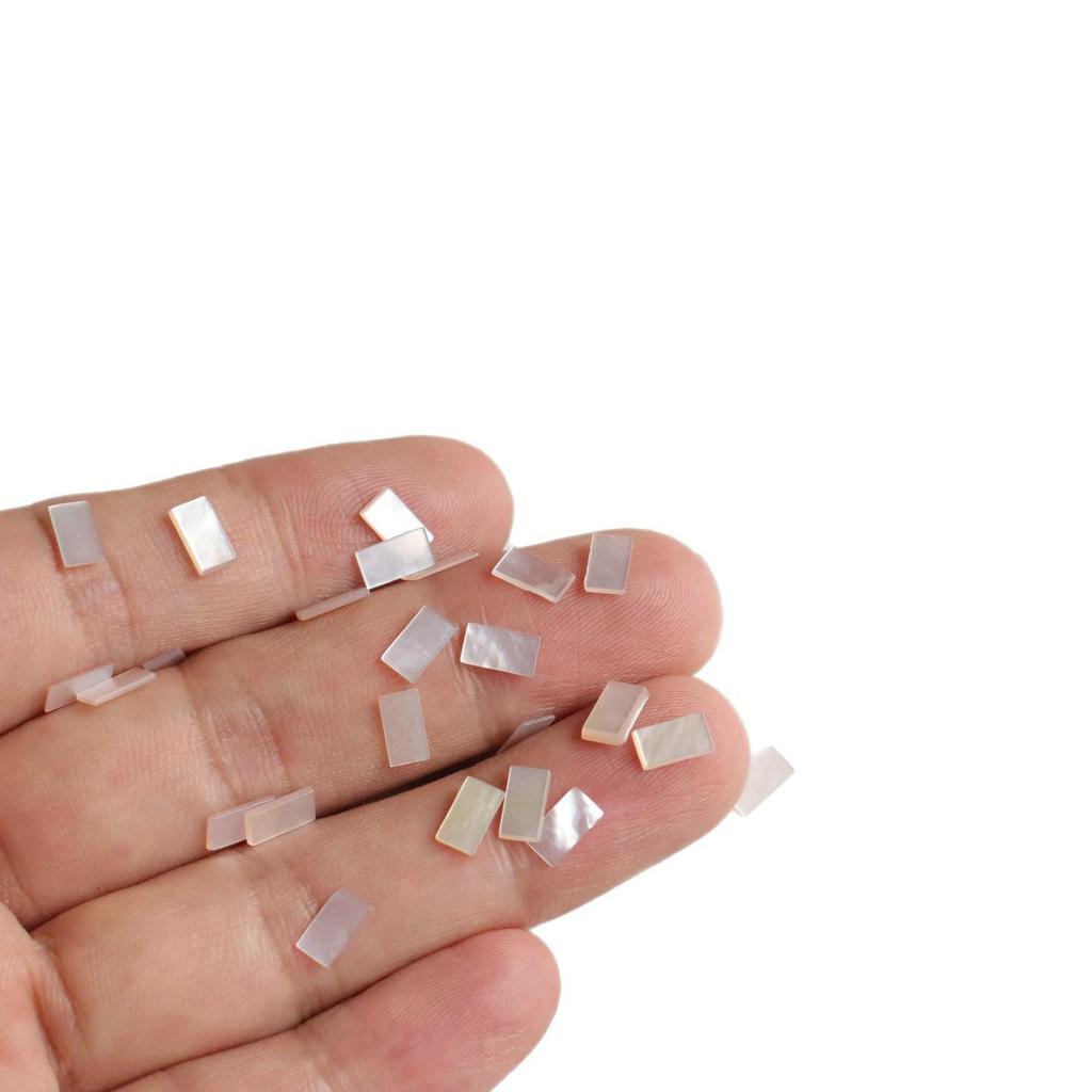 Vibrant 4x7mm Shell Slices for DIY Nail Art