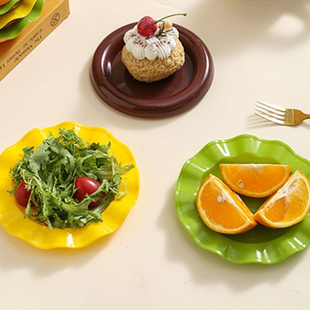 Creative Cartoon Burger Seasoning Dish Set 7/5-Layer Candy Dessert Plate Spit Bone Dish  Kitchen