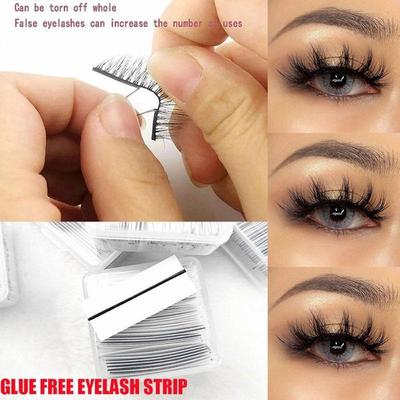 Reusable Self-Adhesive Glue-Free Eyelash Glue Strip False Eyelashes Makeup Tools Hypoallergenic Lash Adhesive Tape