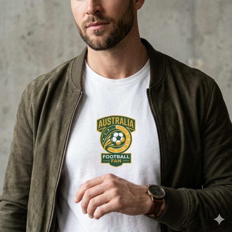 Australia Soccer World Cup 2026 Shirt | Vintage Aussie Football Fan Tee | Socceroos Match Day Supporter Jersey | Gift for Soccer Fans S