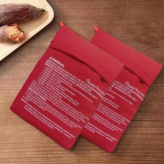 1/2/3/4/5 szt. Torba na ziemniaki pieczone w mikrofalówce Zrównoważona Wielokrotnego użytku Puszysta Maszynka do ziemniaków Saszetka do gotowania kukurydzy
