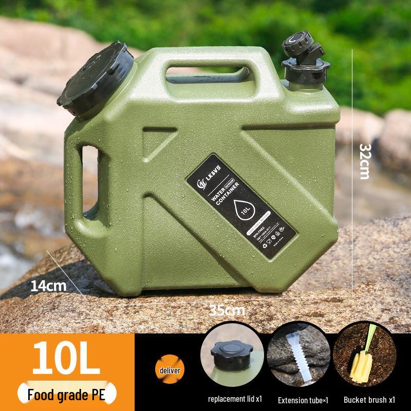 Food Grade PE Water Bucket with Faucet for Outdoor, Camping, and Household Use