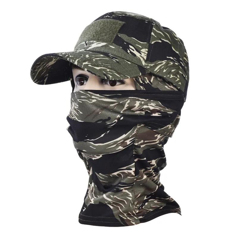 Camo Baseball Caps Sunscreen Breathable Camouflage Balaclava Hat Outdoor Fishing Hiking Hunting Sports Cap Sunscreen Caps