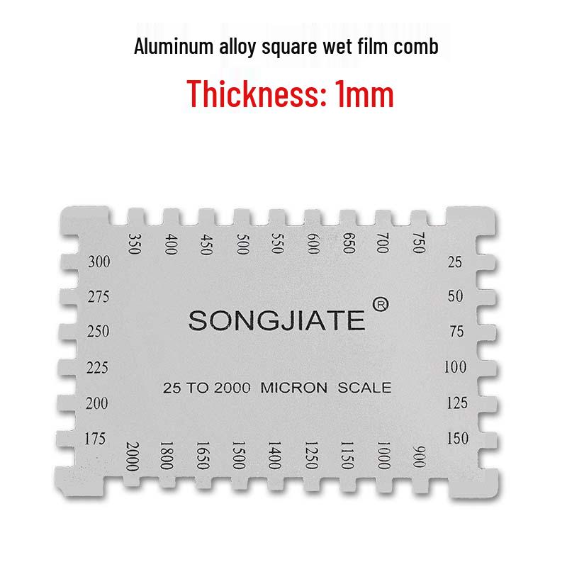 Hexagonal Stainless Steel High-Precision Wet Film Thickness Gauge Comb