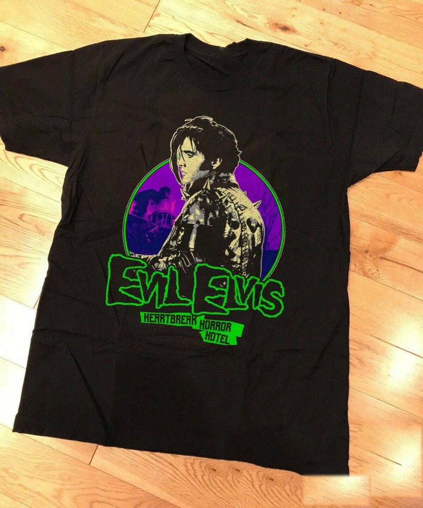 

mISFITS eVIL eLVIS hEART bREAK hORROR hOTEL gLEEN dANZIG sAMHAIN cg888 Unisex T-Shirt S