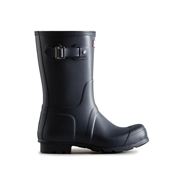 Hunter [Men] Original Short Rain Boots - Navy Mfs9000Rmanvy