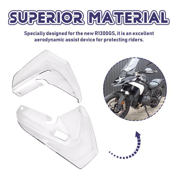 Side Wind Deflector/Spoiler for 23-25 Lb BMW R1300GS Motorcycles