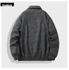 Men's Fleece-Lined Leather Jacket: Warm, Windproof, Versatile Winter Coat with Turn-Down Collar