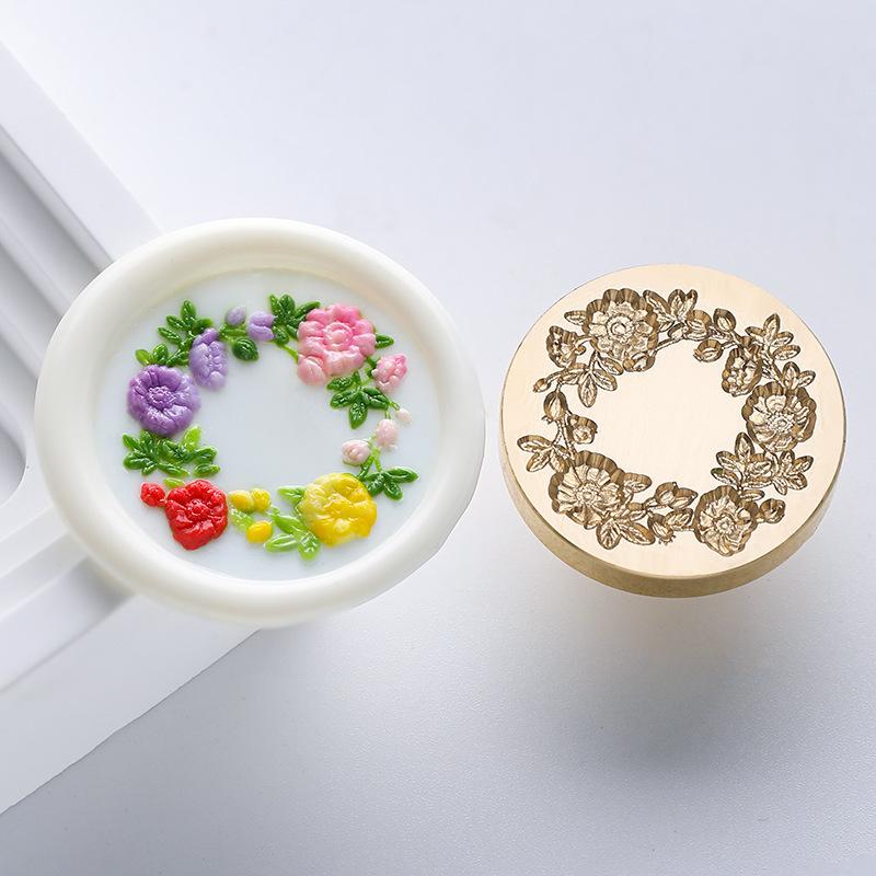 Embossed Plants Flowers Lacquer Seals and Seals Are for Stamps Wedding Invitations Gift Packaging and Decoration