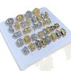 14k Gold-Plated Color-Preserving Crystal Spacer Beads for DIY Bracelets and Necklaces