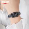 Skmei 2570 Elegant Fashion Women Quartz Watch Costume Stainless Steel Band Waterproof Rectangle in Stock Casual Watch Set