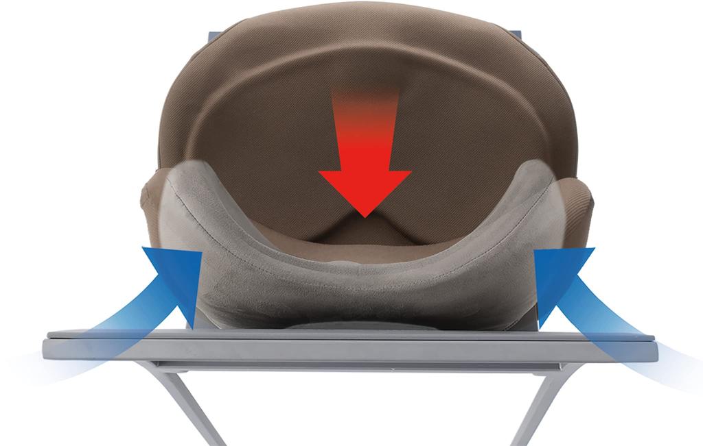 EXGEL Hug Comfy Brown HUG03 Cushion Made In Japan Pelvic Support Posture Urethane Chair Supplies Pelvic Support Cushion for Chairs