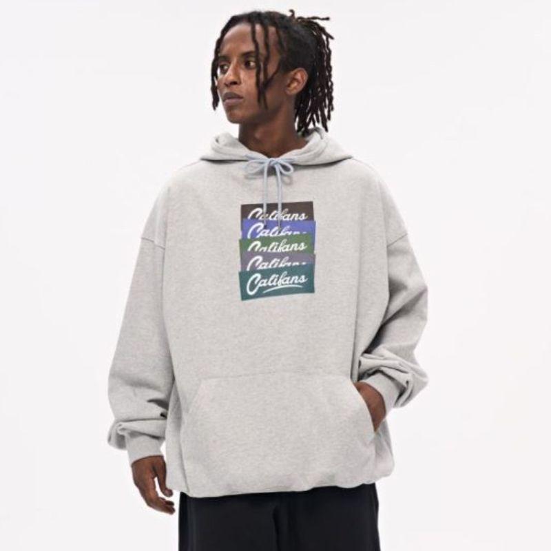 Califans Heavy Drawstring Hoodie Men's American Casual Hip-hop Loose Oversize Drop Shoulder Hoodie Tide