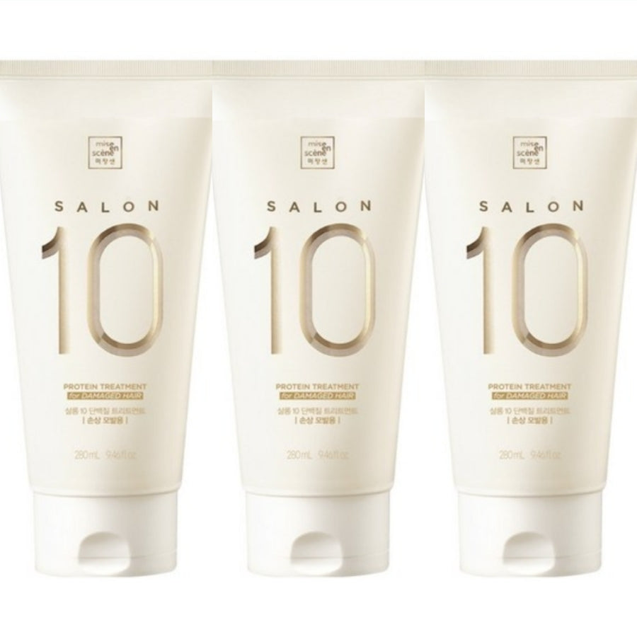 Mise En Scene Salon 10 Protein Hair Treatment for Damaged Hair 280ml*1Pc/2Pcs/3Pcs