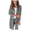 Women's Fashion Solid Color Long Sleeve Decorative Pocket Casual Jacket