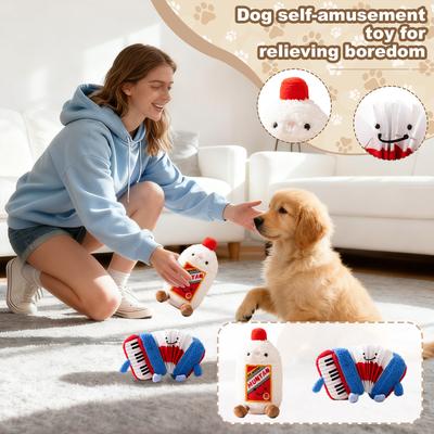 Dog Toy That Makes Sounds, Hides Food, Is Educational, A Self-entertaining And Boredom-relieving  For Puppies, Chew-resistant, And Helps Expend Energy