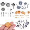 Mini 10/11PCS 1:12 Scale Playing House Food Toys Miniature Cookware Dinnerware Model Dollhouse Kitchen Doll Accessories