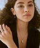 Iris Memory-Hope Secret Onyx Necklace No. 2 - Gold White
