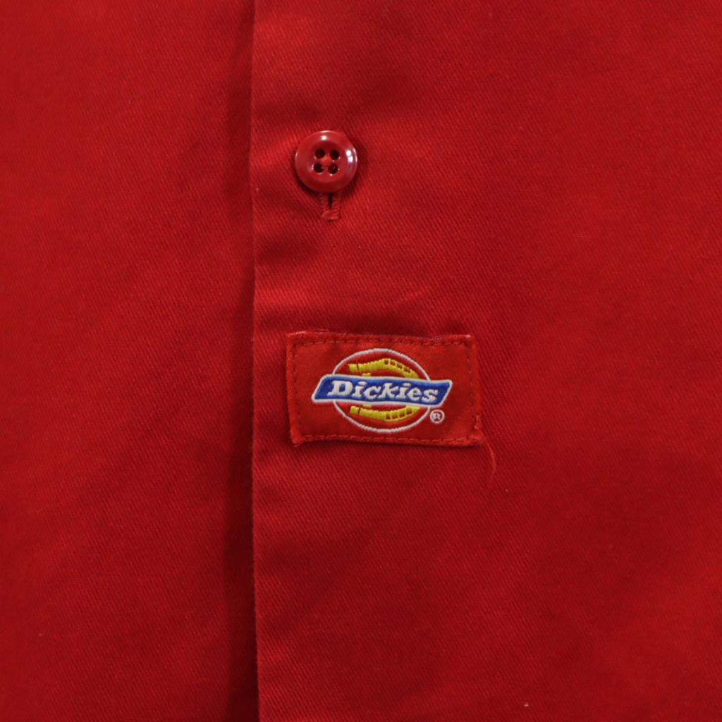 Dickies Short Sleeve Work Shirt L Red Men's Used