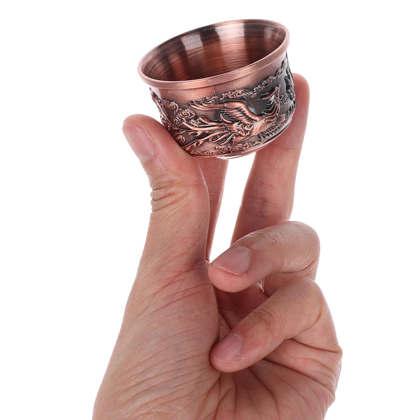 

Chinese Dragon Phoenix Tea Cups Style Tea Mugs Retro Engraved Porcelain Water Wine Cup Home Teaware Collection other