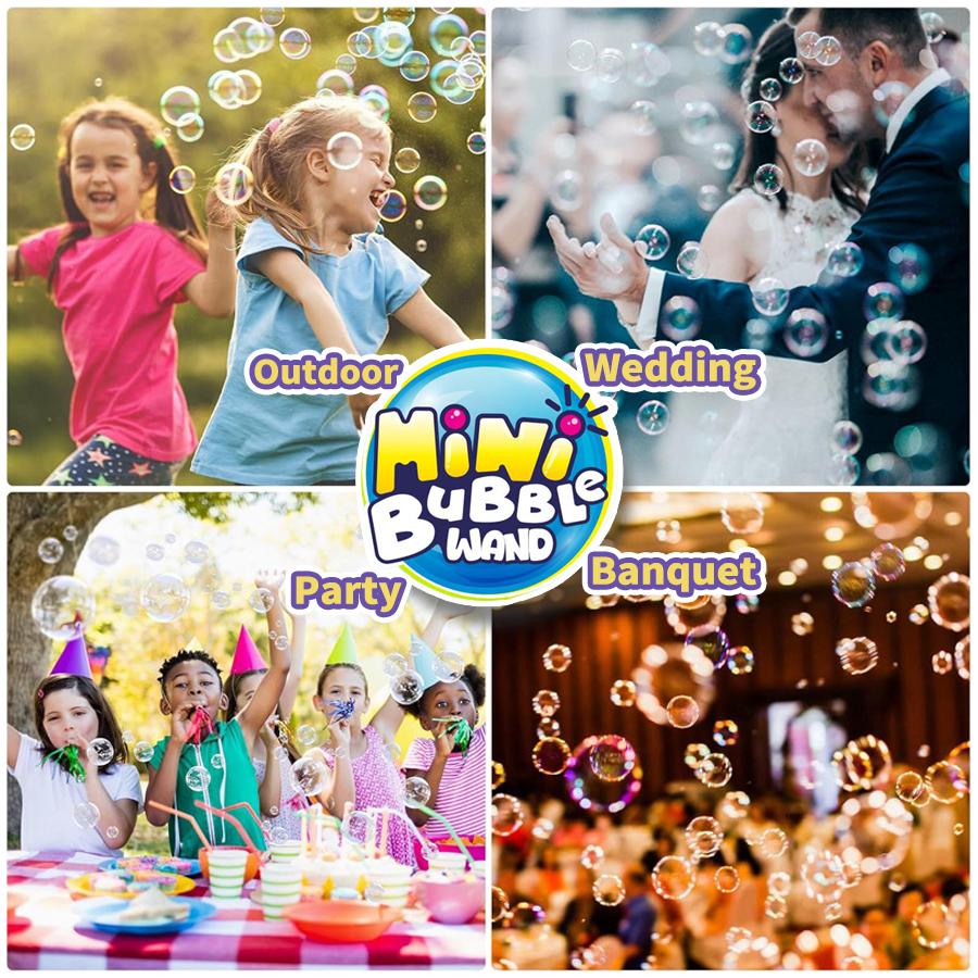 24 PCS Colorful Bubbles Soap Wand Party Kids Goodie Bags Bulk Bubbles Mini Bubbles Party Favors Burbujas Para Niños Fiesta
