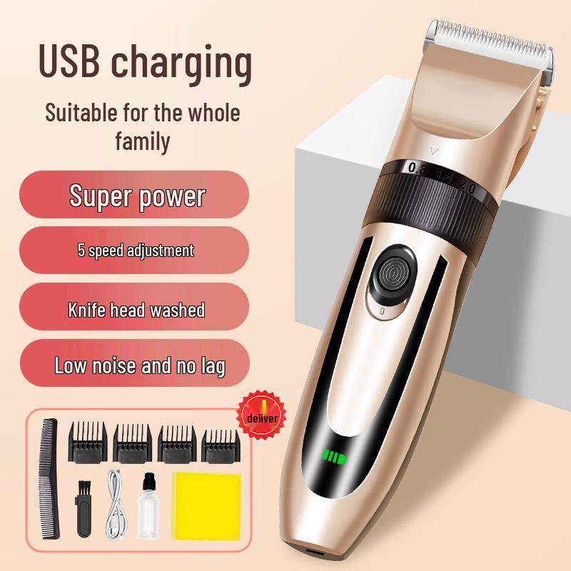Rechargeable Silent Electric Clippers: For Men, Babies, and Pets