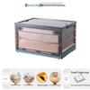 Transparent Foldable Storage Box with Five-Sided Opening for Clothes, Quilts, and Toys