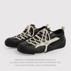 European And American Women'S Cloth Surface Breathable German Training Shoes Color Matching LaceUp Flat Bottom Comfortable Sports And Leisure