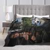 Coperte di Flanella John Marston Wolf Primavera/Autunno Gioco RDR2 Coperta Morbida Multifunzione per Letto Ufficio Copriletti