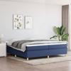 Vidaxl Letto Continentale Con Materasso, Blu, Tessuto 200X200 Cm