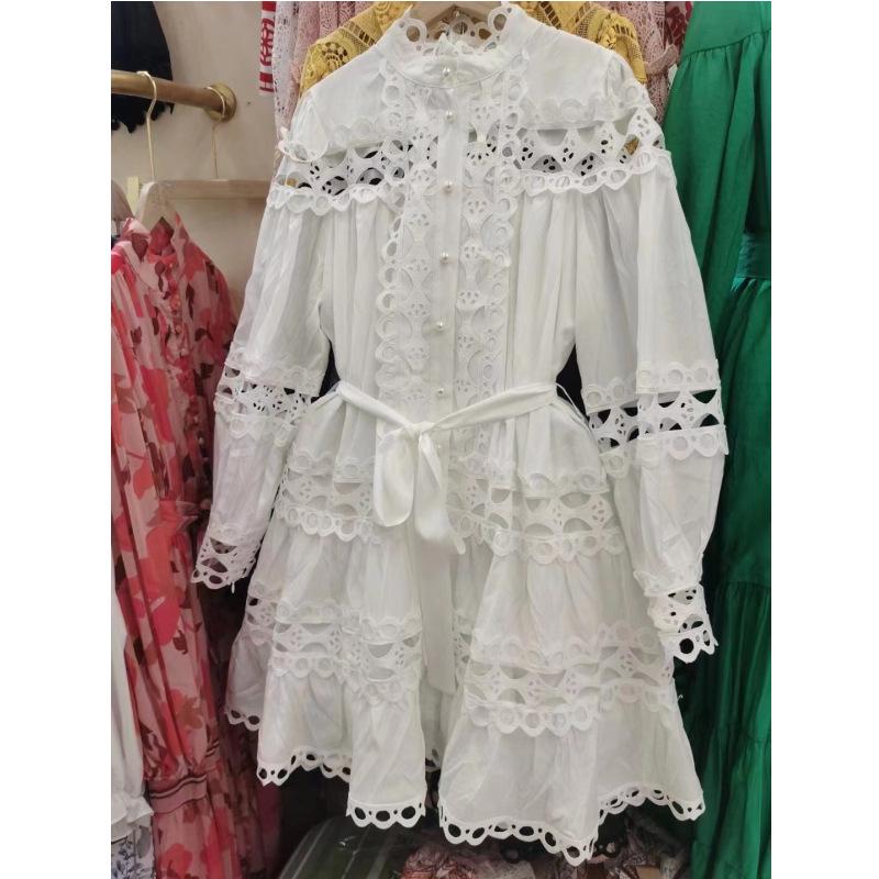 Australian Fashion: Early Spring Lace Splicing Luxury Loose Fit Fairy Dress