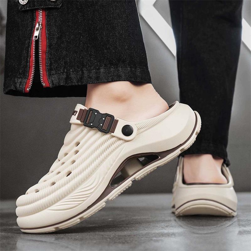 Hole Shoes Men's Summer Wear Beach Non-slip Thick-soled Slippers Men's Outdoor Sandals