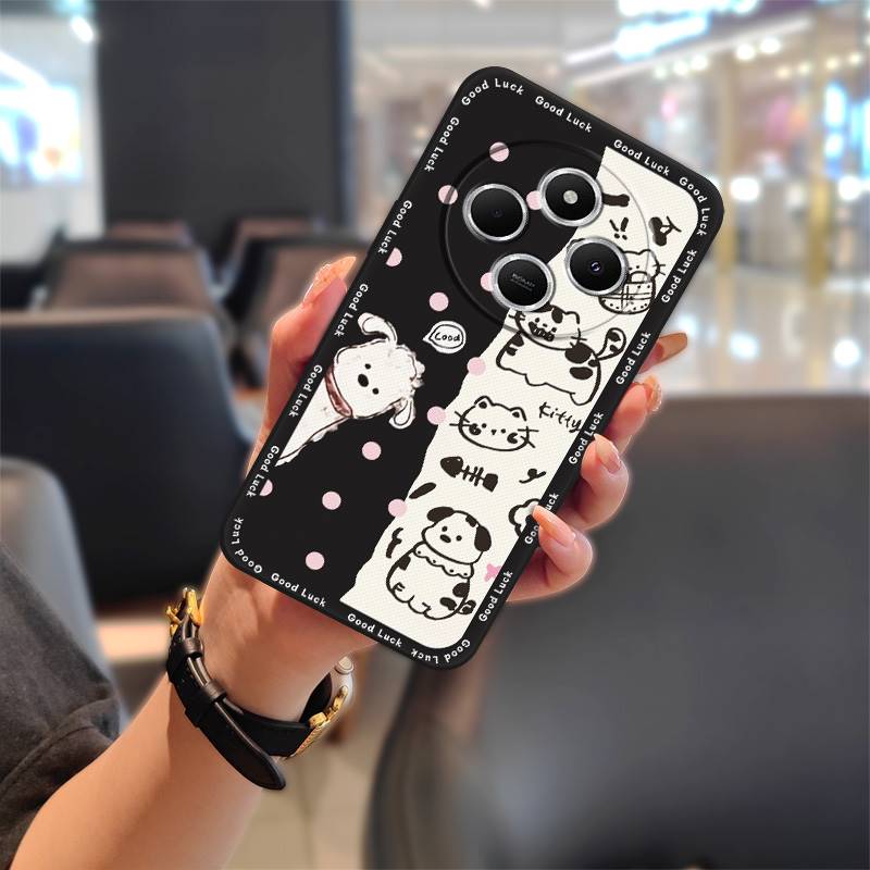 Protective Full Wrap Phone Case For Redmi 14C 4G/14R 5G/A3 Pro 4G/POCO C75 Graffiti Anti-knock Phone Pouch Soft Case TPU