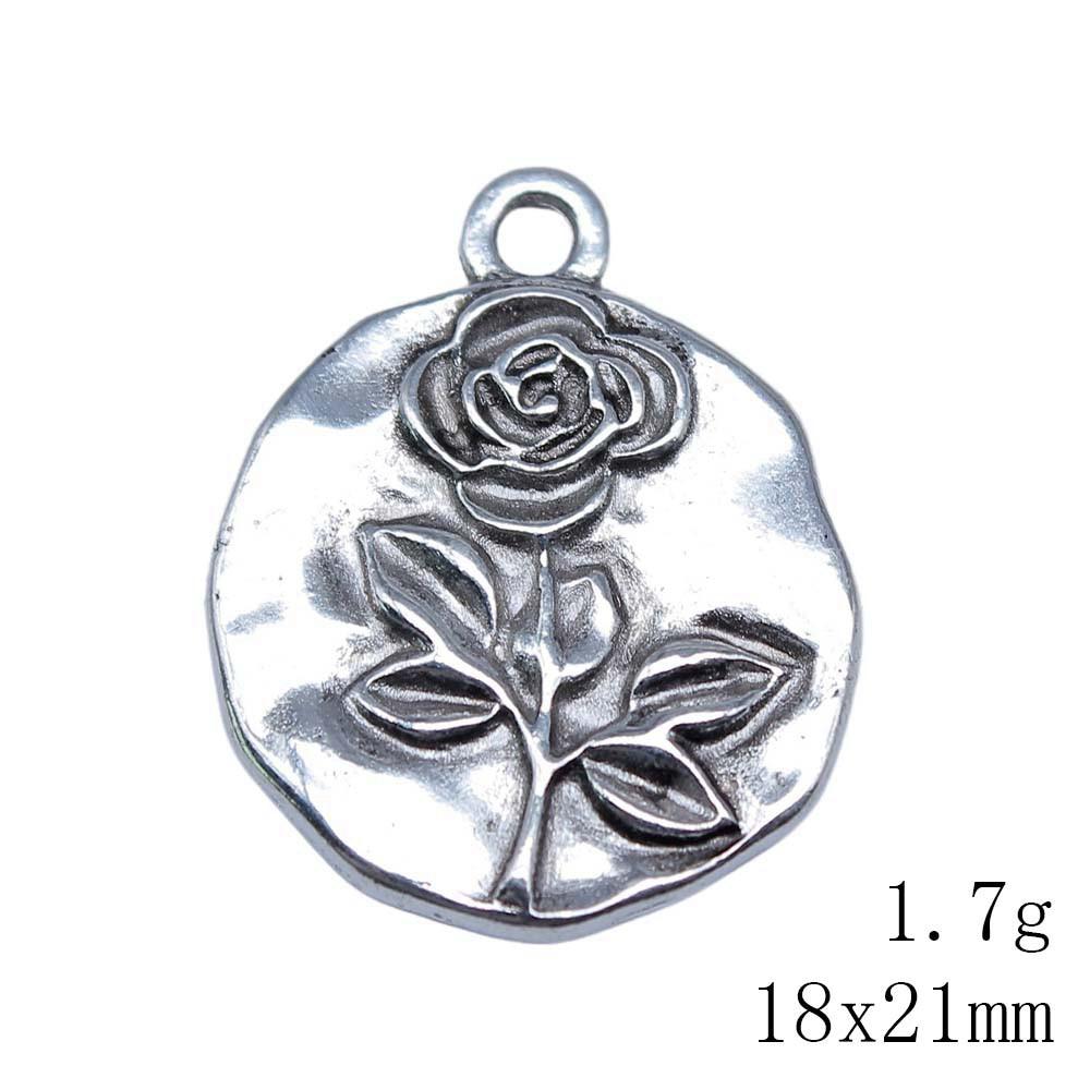 Back To School Bag Charms Rose Lotus Charms Pendant Women's Bags Bracelet Pendant