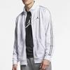 Jordan Jumpman Embossed Logo Stand Collar Knit Jacket Men Outerwear White AR4461-100